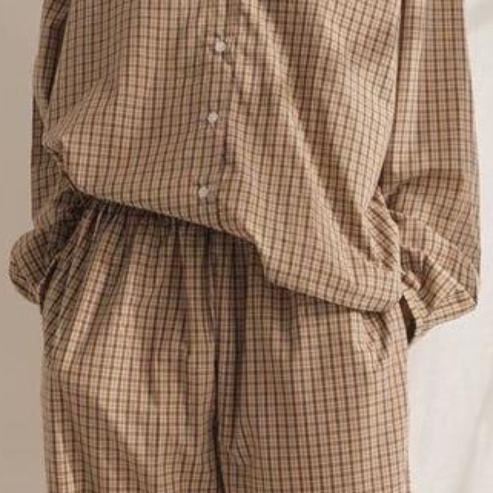 DEIJI STUDIOS  The Oversized Poplin Shirt Gingham Organic Cotton Check Grandpa M - Picture 6 of 16